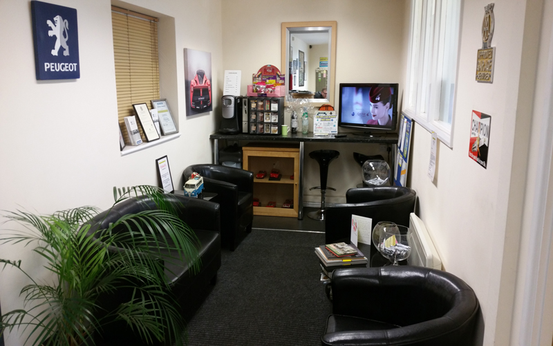 Customer Lounge at Evesham Motor Services in Worcestershire